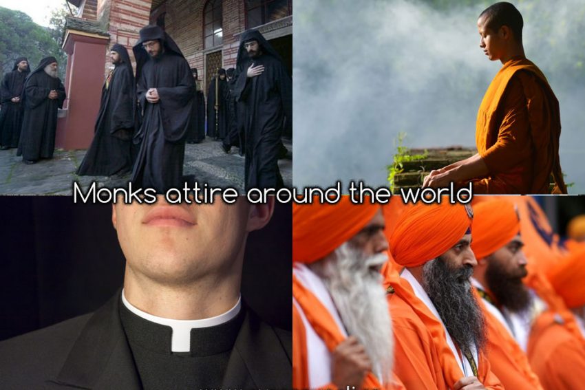 Monks attire around the world